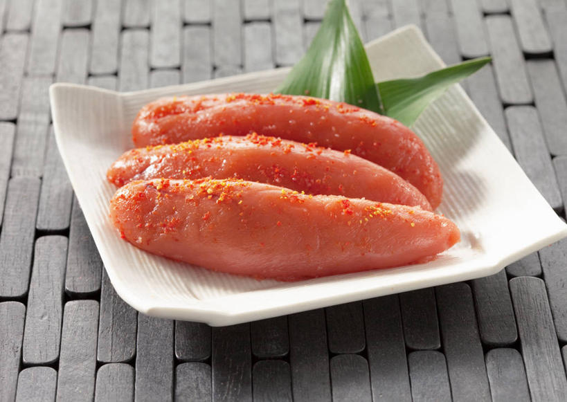 无人,横图,俯视,室内,特写,白天,烹饪,餐桌,桌子,餐具,叶子,一排,整齐,碟子,盘,鱼卵,日本料理,料理,食品,绿叶,鱼籽,菜肴,美食,食物,排列,盘子,碟,日式料理,日式,嫩叶,佳肴,餐台,队列,叶,叶片,彩图,高角度拍摄,鳕鱼子