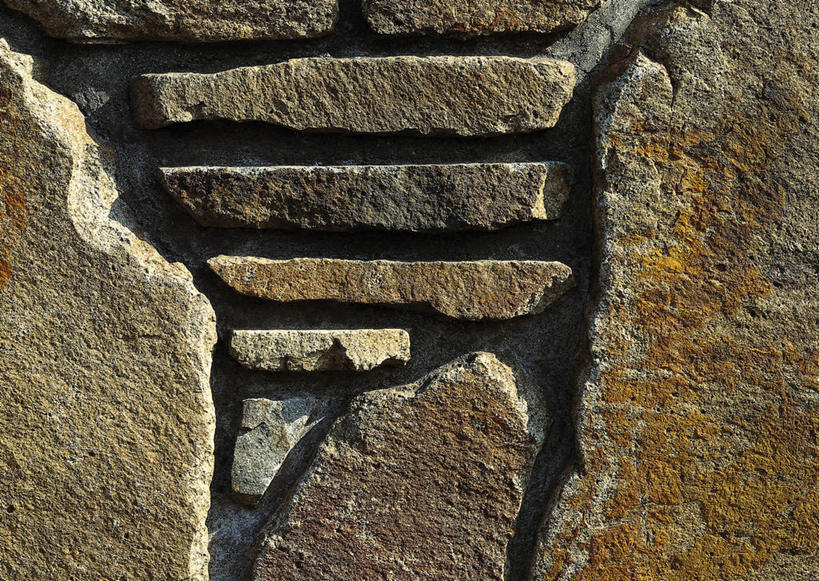 无人,横图,室内,特写,白天,正面,石头,纹路,石子,纹理,墙,棕色,墙壁,墙面,肌理,石块,岩石,彩图