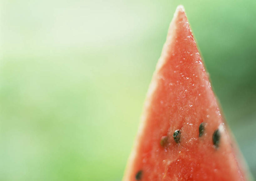 无人,横图,室内,特写,白天,正面,西瓜,水果,朦胧,模糊,新鲜,生食,食品,果实,食物,一个,红色,有机食品,绿色食品,单个,寒瓜,彩图