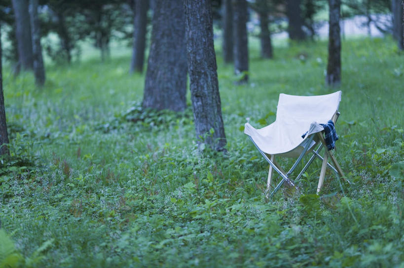 无人,横图,室外,白天,正面,旅游,度假,草地,草坪,美景,植物,椅子,一把,朦胧,模糊,景观,娱乐,座椅,草,树,树木,绿色,白色,自然,享受,休闲,景色,放松,生长,成长,自然风光,折叠椅,彩图