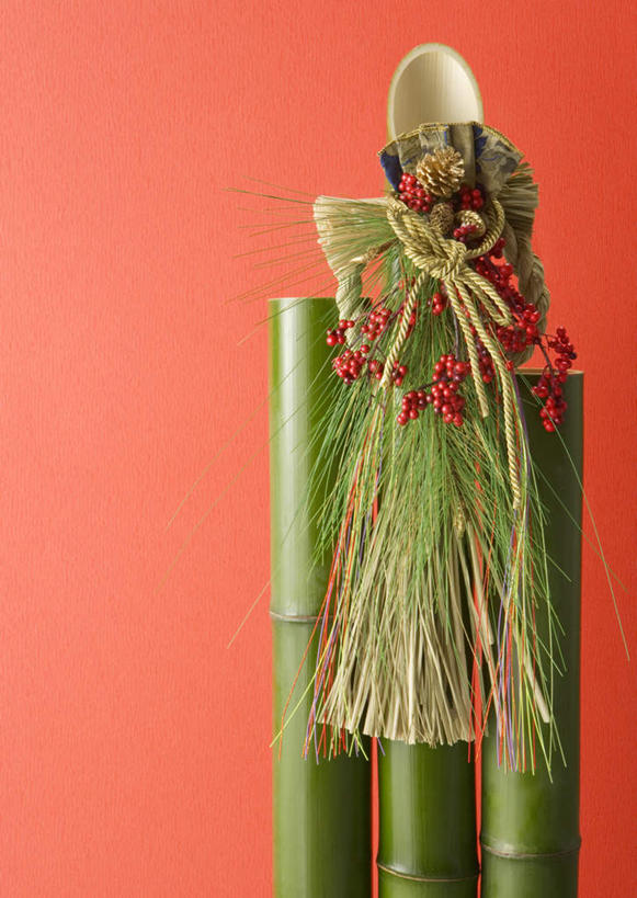 无人,竖图,室内,特写,白天,正面,红色背景,装饰,盛开,花蕾,花,花瓣,花朵,鲜花,红色,花苞,花蕊,摄影,影棚,华丽,修饰,点缀,门松,衬托,美观,雅致,雅观,长寿,彩图,影棚拍摄,拍摄