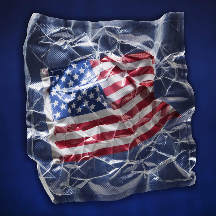 无人,方图,俯视,室内,特写,白天,静物,袋子,旗帜,国旗,蓝色背景,塑料,星条旗,一个,塑料制品,美国国旗,摄影,影棚,单个,塑封,旗,彩图,高角度拍摄,影棚拍摄,拍摄,美利坚合众国国旗,密封袋,塑封袋