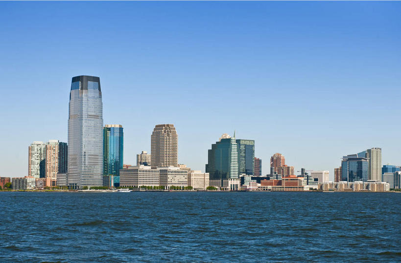 无人,高楼大厦,横图,全景,室外,白天,正面,度假,办公楼,河流,美景,水,天际线,城市风光,城市,大厦,建筑,摩天大楼,写字楼,美国,阴影,光线,影子,河水,景观,水流,娱乐,蓝色,蓝天,天空,阳光,楼宇,天,享受,休闲,商务楼,景色,放松,晴朗,北美,北美洲,美洲,万里无云,新泽西,北亚美利加洲,亚美利加洲,新泽西州,新州,花园之州,花园州,哈德逊县,泽西城,晴空,晴空万里,彩图,大楼,高层建筑,高楼,摩天楼