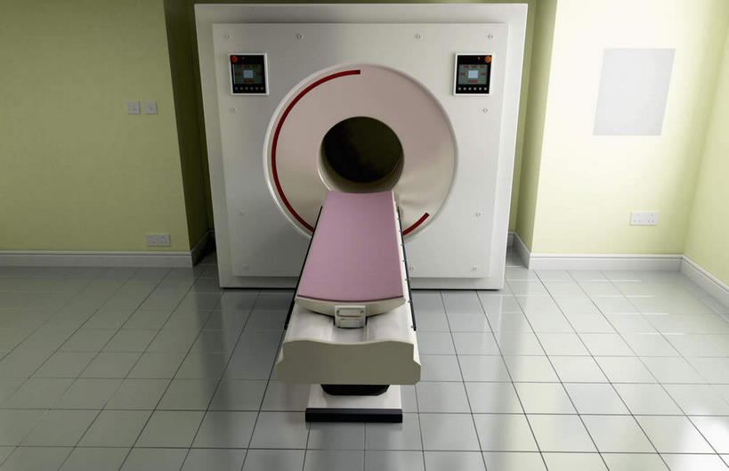 无人,医院,横图,俯视,室内,白天,白色背景,阴影,检查,反射,光线,瓷砖,地砖,工具,影子,墙,地面,墙壁,墙面,阳光,扫描仪,器械,一台,检测,医疗,医疗器械,医疗工具,医疗机构,计算机断层扫描,ct机,扫描仪器,显像机,彩图,高角度拍摄,病院,诊所