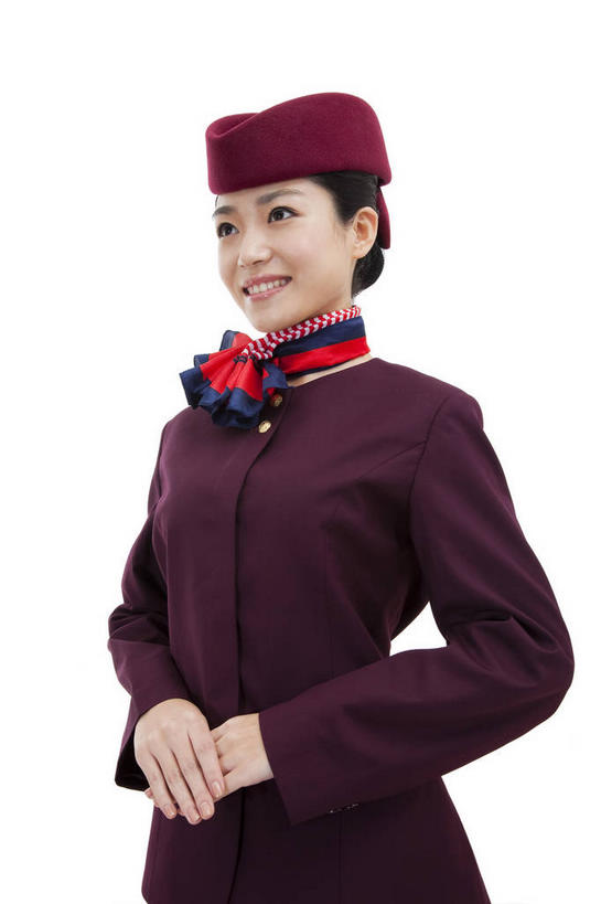 东方人,一个人,空姐,站,笑,双手交叉,微笑,露齿笑,竖图,室内,白天,白色背景,正面,工作服,制服,帽子,亚洲,仅一个年轻女性,仅一个女性,仅一个人,装饰,丝巾,注视,黄种人,观察,看,站着,乘务员,航空乘务员,空乘,摄影,影棚,观看,华丽,点缀,察看,关注,摄影棚,衬托,美观,雅致,雅观,工作制服,年轻女性,女人,女性,亚洲人,十字手,站立,半身,彩图,影棚拍摄,工作套服,拍摄,空姐制服