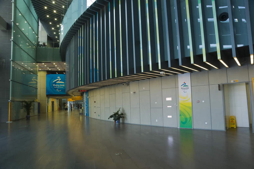 无人,体育馆,公园,运动场,横图,室内,白天,正面,度假,美景,城市风光,城市,北京,中国,亚洲,瓷砖,地砖,墙,景观,地面,首都,娱乐,体育场,墙壁,墙面,享受,休闲,景色,放松,东亚,中华人民共和国,北京市,京,北平,华北地区,朝阳区,运动馆,彩图,北京奥林匹克公园,国家体育馆