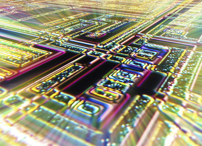 无人,横图,俯视,彩色,插画,室内,特写,白天,数码,科技,阴影,网络,电路板,高光,几何,计算机图形,合成,图画,画,工业,芯片,电子工业,电脑合成图,数码合成图,漫画,写实,具体,具象,产业,彩图,高角度拍摄