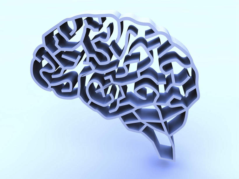 无人,横图,室内,特写,白天,正面,数码,科技,大脑,阴影,蓝色背景,网络,高光,几何,计算机图形,合成,模型,电脑合成图,数码合成图,疾病,器官,沟壑,小脑,脑干,写实,具体,具象,大脑皮层,端脑,沟,灰质,回,间脑,痴呆,阿尔茨海默病,老年痴呆,彩图,阿尔茨海默氏病