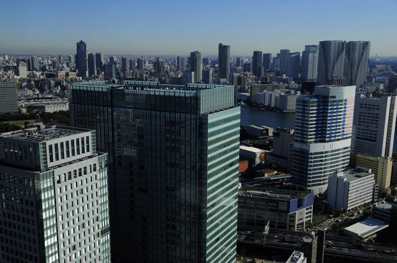 无人,高楼大厦,横图,全景,俯视,航拍,室外,白天,度假,美景,天际线,城市风光,标志建筑,城市,大厦,地标,建筑,摩天大楼,东京,日本,亚洲,阴影,光线,影子,景观,建筑群,娱乐,建设,蓝色,蓝天,天空,阳光,天,享受,休闲,景色,放松,晴朗,鸟瞰,东亚,本州,万里无云,关东地方,本州岛,日本国,东京都,筑地,筑地市场,晴空,晴空万里,彩图,高角度拍摄,大楼,高层建筑,高楼,摩天楼