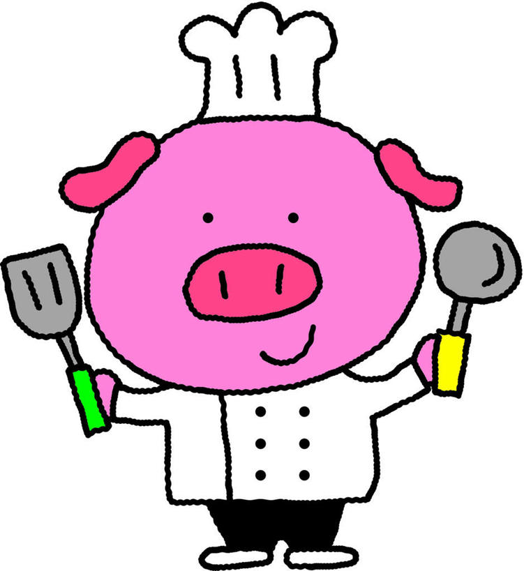 无人,站,竖图,插画,室内,白天,白色背景,正面,数码,科技,猪,厨具,帽子,阴影,网络,高光,几何,计算机图形,拿,合成,图画,拿着,家禽,画,动物,站着,家畜,牲畜,电脑合成图,数码合成图,厨师帽,漫画,写实,具体,具象,储藏用具,站立,彩图,全身