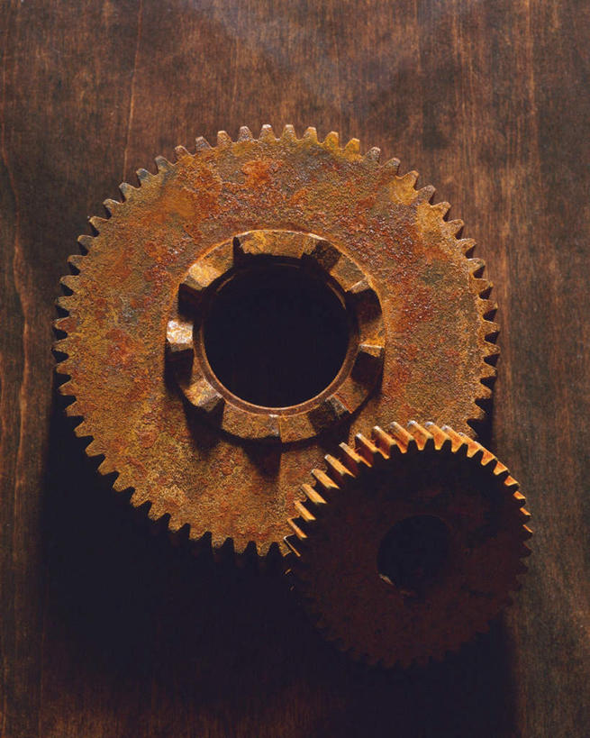 无人,竖图,俯视,室内,白天,零件,齿轮,连接,组合,工具,两个,机械,链接,五金,紧固,拼接,拼凑,拼合,凑集,聚合,撮合,链结,牢固,彩图,高角度拍摄