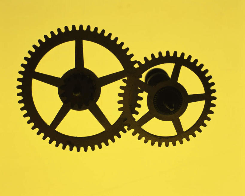 无人,横图,室内,特写,白天,正面,零件,齿轮,静物,连接,黄色背景,组合,工具,两个,摄影,影棚,链接,五金,紧固,拼接,拼凑,拼合,凑集,聚合,撮合,链结,牢固,彩图,影棚拍摄,拍摄