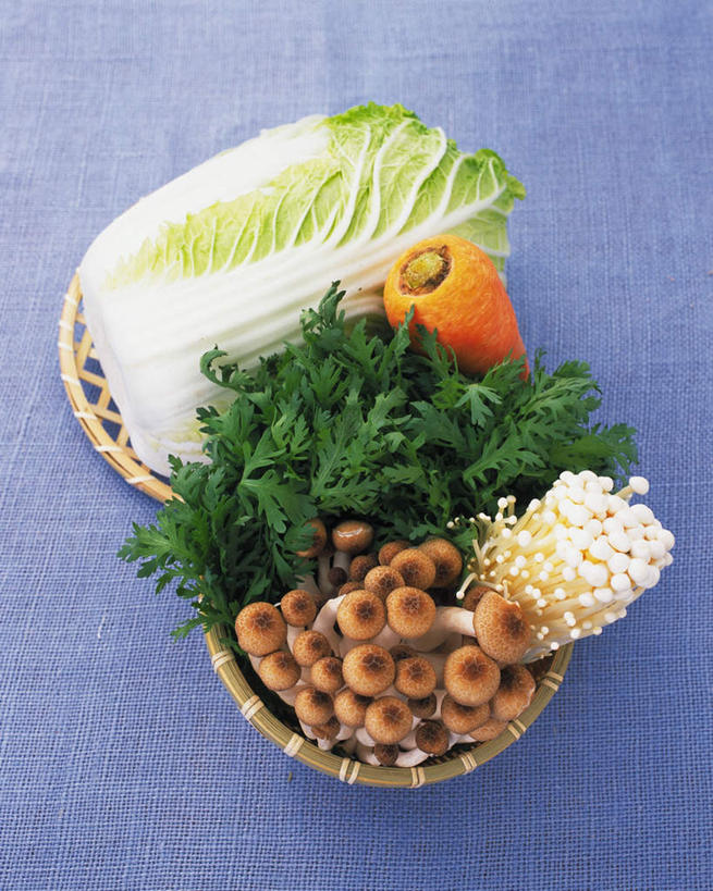 无人,餐厅,竖图,俯视,室内,特写,白天,餐桌,桌子,萝卜,胡萝卜,蔬菜,椰菜,卷心菜,新鲜,篮子,菌菇,食品,菌类,食物,食用菌,摄影,有机食品,绿色食品,影棚,餐台,姬菇,结球甘蓝,红萝卜,甘荀,甘兰,包心菜,彩图,高角度拍摄,影棚拍摄,拍摄,餐馆,饭店,饭馆