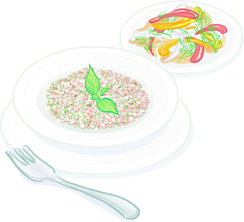 米饭,无人,横图,插画,室内,特写,白天,白色背景,正面,数码,科技,蔬菜,餐具,水果,阴影,网络,碟子,盘,勺子,蔬菜沙拉,沙拉,饭,一叠,高光,几何,计算机图形,合成,图画,色拉,沙律,画,两个,一个,盘子,调羹,碟,汤匙,有机食品,绿色食品,单个,色拉酱,电脑合成图,数码合成图,五谷,千岛酱,三维,漫画,一碗,写实,具体,具象,三维图形,彩图