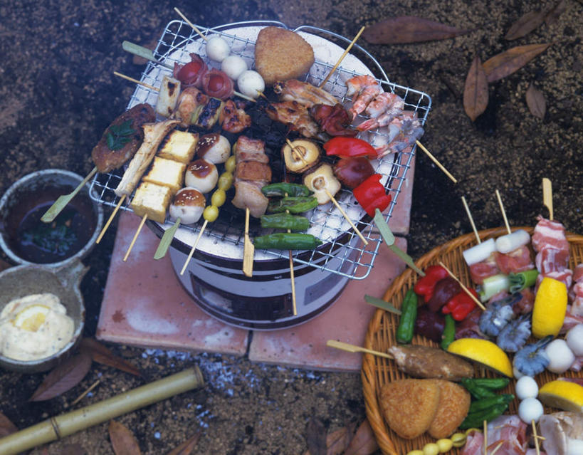 豆腐,无人,横图,俯视,室外,白天,聚会,烹饪,烧烤,柠檬,蔬菜,水果,叶子,切片,朦胧,模糊,新鲜,泥土,烟雾,菌菇,青椒,香菇,芋头,生食,虾,日本料理,料理,食品,野餐,果实,烤架,烤肉,菌类,酱,菜肴,美食,鱼丸,食物,日式料理,日式,铁架,食用菌,佳肴,有机食品,绿色食品,鸡排,大椒,菜椒,青芋,野炊,叶,叶片,益母果,柠果,芋艿,甜椒,柿子椒,灯笼椒,彩图,高角度拍摄