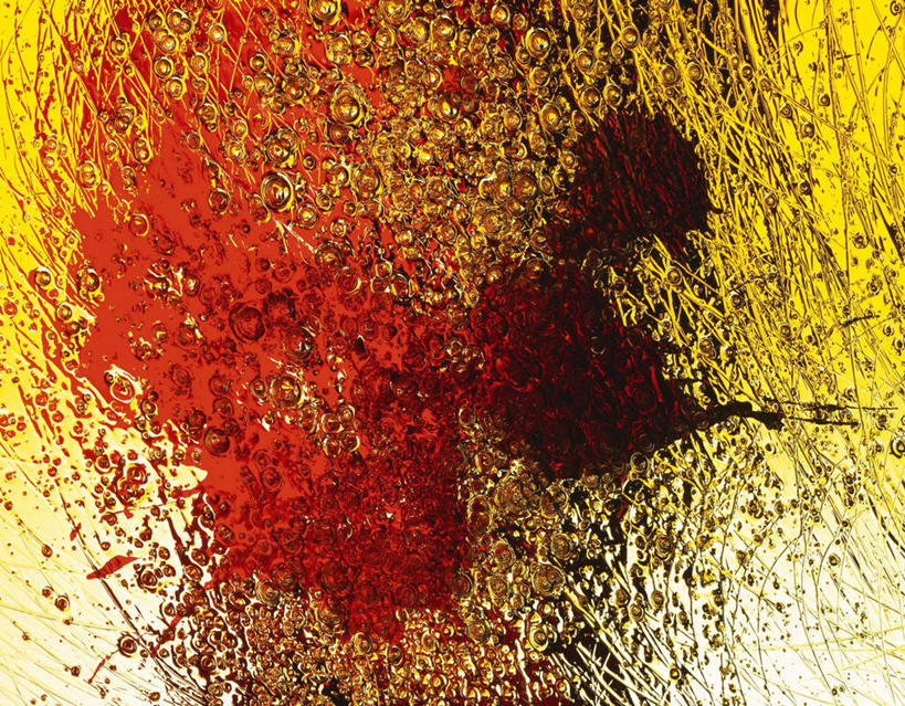 无人,横图,室内,特写,白天,正面,花纹,条纹,艺术,发光,空间,纹路,材料,液体,斑点,亚克力,气泡,画,黄色,红色,泡泡,闪耀,工业,摄影,影棚,耀眼,明亮,制造,创作,想象,丙烯酸,亚加力,有机玻璃,彩图,影棚拍摄,拍摄