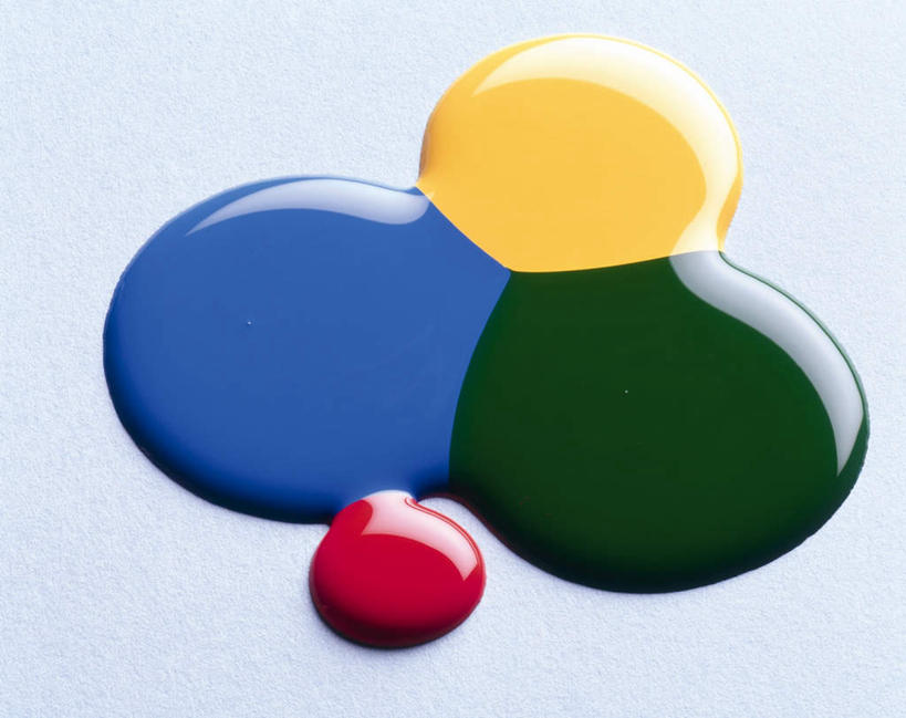 无人,横图,俯视,室内,特写,白天,白色背景,连接,阴影,花纹,条纹,艺术,光线,空间,纹路,液体,影子,斑点,圆圈,画,黄色,红色,蓝色,绿色,阳光,摄影,影棚,颜料,涂料,水彩,创作,融合,想象,四滴,彩图,高角度拍摄,影棚拍摄,拍摄