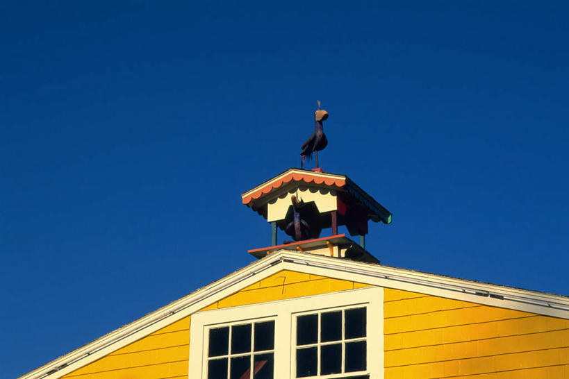 无人,家,横图,室外,白天,仰视,度假,美景,城市风光,城市,风向标,风向袋,美国,房屋,屋顶,屋子,景观,顶棚,娱乐,楼房,住宅,两个,蓝色,蓝天,天空,天,享受,休闲,景色,放松,晴朗,北美,北美洲,美洲,万里无云,马萨诸塞州,麻州,麻省,马萨诸塞,麻塞诸塞,老殖民地,海湾之州,北亚美利加洲,亚美利加洲,楠塔基特,风标,晴空,晴空万里,彩图,低角度拍摄,房子