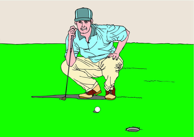 西方人,一个人,无人,运动员,蹲,横图,插画,室内,白天,正面,数码,科技,草地,草坪,植物,欧洲,欧洲人,仅一个男性,仅一个人,握,阴影,网络,高尔夫,高尔夫球,球场,高光,几何,计算机图形,拿,合成,图画,拿着,高尔夫球场,画,草,仅一个年轻男性,绿色,握着,电脑合成图,数码合成图,高尔夫球杆,绿茵场,漫画,高尔夫运动,高尔夫球具,写实,具体,具象,男人,男性,年轻男性,白种人,体育运动员,运动选手,蹲着,彩图,全身