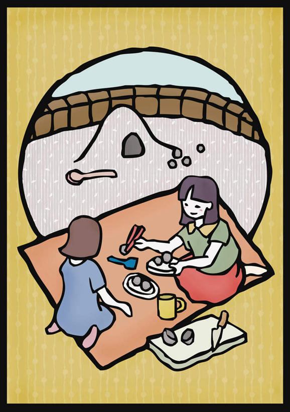 东方人,儿童,无人,两个人,伙伴,朋友,坐,举,盘腿,竖图,俯视,插画,室内,白天,游戏,友谊,数码,科技,筷子,杯子,餐具,亚洲,握,阴影,服装,网络,叉子,碟子,盘,高光,几何,计算机图形,拿,玩,合成,图画,拿着,休闲装,黄种人,娱乐,相视,画,小孩,衣服,盘子,水杯,碟,刀,托,休闲,面对面,休闲服,握着,服饰,活动,对视,电脑合成图,数码合成图,发泄,消遣,智力,相对,漫画,相看,写实,具体,具象,宣泄,过家家,友情,女孩,女人,女性,亚洲人,茶杯,进餐用具,烹调用具,举着,盘腿而坐,盘膝,盘着腿的,盘着腿坐,双腿交叉,玩耍,嬉戏,向上举,向上伸,向上托,坐着,彩图,高角度拍摄,全身,女生