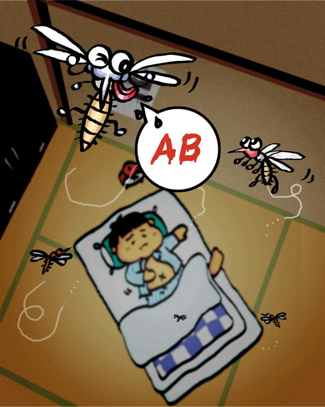 东方人,儿童,一个人,无人,躺,睡,竖图,俯视,插画,室内,白天,民族服装,数码,科技,床,地板,蚊子,亚洲,仅一个男性,仅一个人,阴影,网络,细菌,英文,昆虫,标志,文字,细胞,字符,字母,床单,地面,高光,几何,计算机图形,合成,图画,黄种人,被子,标识,木地板,画,小孩,动物,仅一个小孩,卡通,血液,可爱,单人床,活泼,英文字母,电脑合成图,数码合成图,被单,漫画,病菌,写实,具体,具象,害虫,传染,四害,捐献,血型,AB型,红细胞,卧着,男孩,男人,男性,亚洲人,孩子,寻觅蚊,困,困觉,寝息,睡觉,躺着,卧,彩图,高角度拍摄,全身,传统服装,民俗服,男生