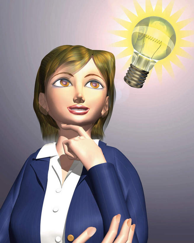 头发,一个人,无人,商务人士,商务女性,站,笑,摸,微笑,竖图,插画,室内,白天,正面,数码,科技,照明,仅一个年轻女性,仅一个女性,仅一个人,撑,抚摸,阴影,套装,服装,网络,灯泡,高光,几何,计算机图形,合成,图画,托腮,注视,休闲装,灯,画,一个,衣服,黄色,蓝色,灯具,观察,看,托,站着,休闲,休闲服,服饰,白炽灯,单个,观看,主意,照亮,电脑合成图,数码合成图,察看,关注,托下巴,商务装,漫画,工薪阶层,照明工具,写实,具体,具象,白炽灯泡,梨形灯泡,梨形,年轻女性,女人,女性,白领,上班族,触摸,接触,抬头,仰头,站立,半身,彩图,开心