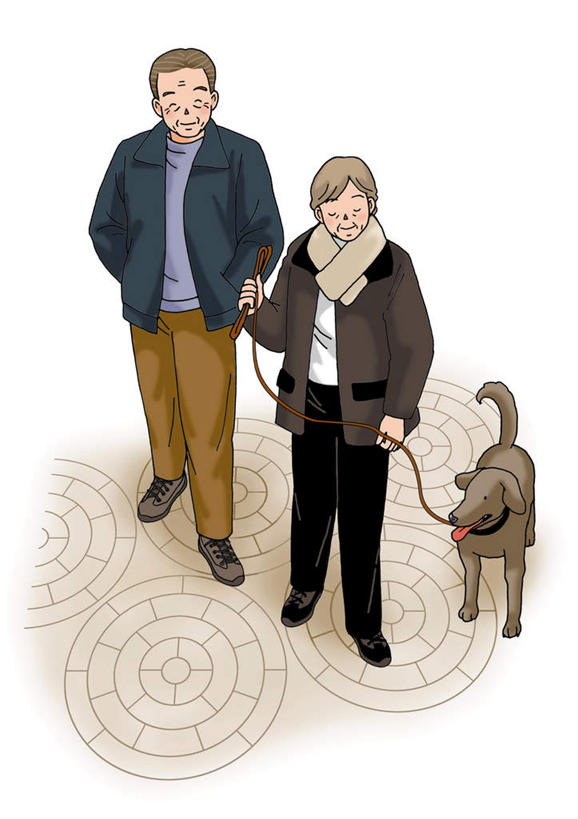 西方人,老年人,无人,两个人,家庭,夫妻,举,笑,微笑,竖图,俯视,插画,室内,白天,白色背景,爱情,数码,科技,宠物,狗,欧洲,欧洲人,牵,握,阴影,服装,装饰,网络,地面,高光,几何,计算机图形,浪漫,拿,合成,图画,遛狗,拿着,休闲装,画,衣服,动物,围巾,托,休闲,温暖,温馨,一家人,休闲服,恩爱,可爱,握着,恋人,服饰,围脖,牵着,保暖,华丽,点缀,电脑合成图,数码合成图,和睦,御寒,漫画,忠诚,写实,具体,具象,衬托,美观,雅致,雅观,老年男性,老年女性,男人,男性,女人,女性,白种人,夫妇,情侣,犬,举起,举手,举着,向上举,向上伸,向上托,彩图,高角度拍摄,全身,伴侣,融洽