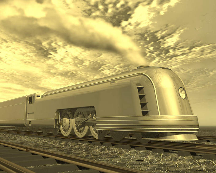无人,横图,插画,室内,白天,正面,数码,科技,火车,金属制品,阴影,网络,金属,云,云朵,轨道,高光,几何,计算机图形,合成,云彩,图画,车,画,白云,天空,车轮,交通工具,天,一台,电脑合成图,数码合成图,创造,漫画,发明,蒸汽机,车前灯,写实,具体,具象,彩图