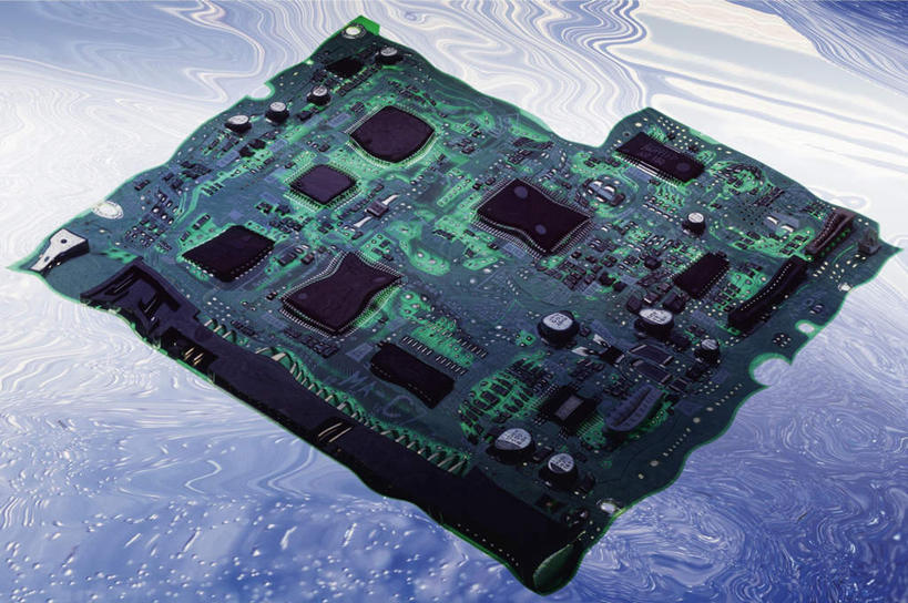 心脏,无人,横图,俯视,室内,白天,数码,科技,河流,水,阴影,朦胧,模糊,曲折,弯曲,网络,液体,河水,水滴,水流,高光,几何,计算机图形,扭曲,合成,蜿蜒,芯片,电脑合成图,数码合成图,中央处理器,运算,核心,处理器,写实,具体,具象,计算机,彩图,高角度拍摄