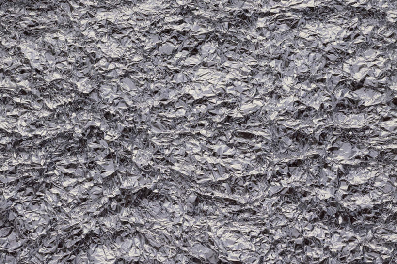 无人,横图,俯视,室内,白天,阴影,条纹,破旧,陈旧,褶皱,反射,纹路,线条,影子,灰色,摄影,影棚,残破,铝箔,肌理,彩图,高角度拍摄,影棚拍摄,拍摄