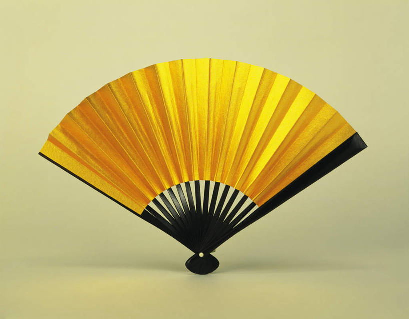 无人,横图,室内,特写,白天,白色背景,正面,静物,一把,阴影,反射,扇子,影子,折扇,纸扇,清凉,凉爽,文化,打开,金色,摄影,影棚,撒扇,彩图,影棚拍摄,拍摄,传统文化
