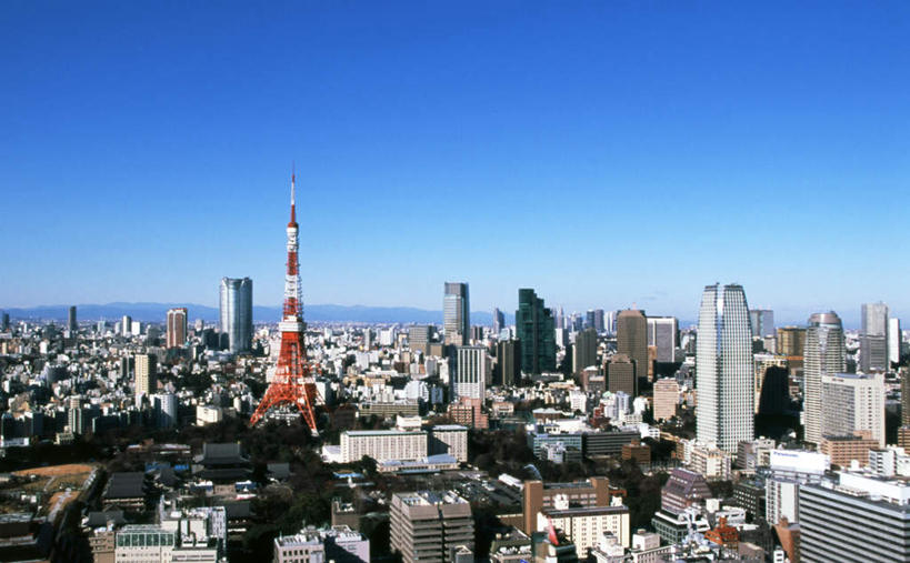 无人,高楼大厦,横图,俯视,航拍,室外,白天,度假,美景,城市风光,城市,大厦,建筑,摩天大楼,东京,日本,亚洲,景观,建筑群,东京铁塔,娱乐,建设,蓝色,蓝天,天空,天,享受,休闲,景色,放松,晴朗,东京塔,鸟瞰,东亚,本州,万里无云,关东地方,本州岛,日本国,东京都,日本电波塔,晴空,晴空万里,彩图,高角度拍摄,大楼,高层建筑,高楼,摩天楼