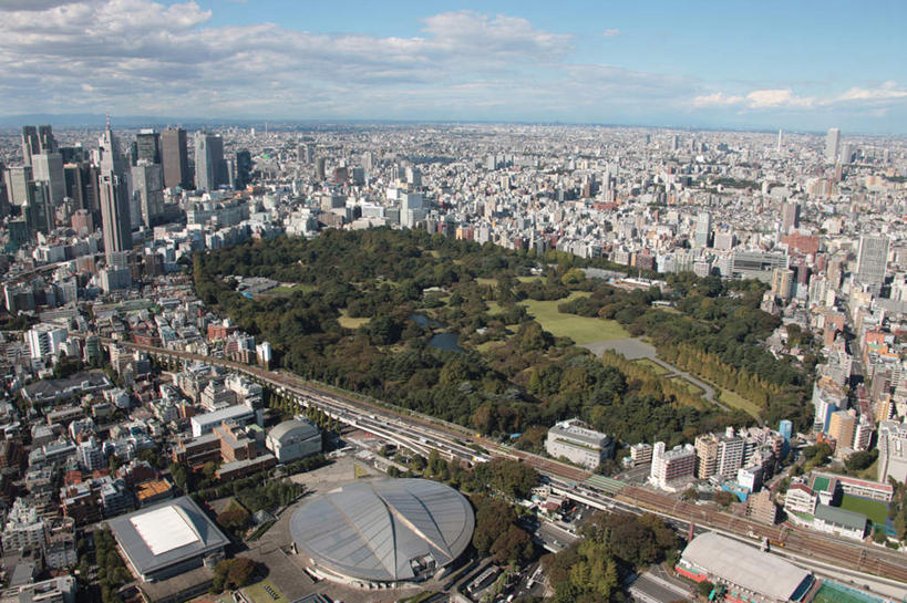 无人,体育馆,高楼大厦,运动场,横图,俯视,航拍,室外,白天,度假,草地,草坪,美景,植物,城市风光,标志建筑,城市,大厦,地标,建筑,路,摩天大楼,铁路,东京,日本,地平线,景观,云,云朵,辽阔,地面,轨道,交通,铁轨,新宿,云彩,娱乐,建设,体育场,草,蓝色,绿色,白云,蓝天,天空,天,享受,休闲,景色,放松,运输,晴朗,一望无际,鸟瞰,延伸,东亚,本州,关东地方,本州岛,日本国,东京都,新宿区,天地相交,运动馆,县厅,东京市,晴空,彩图,高角度拍摄,大楼,高层建筑,高楼,摩天楼