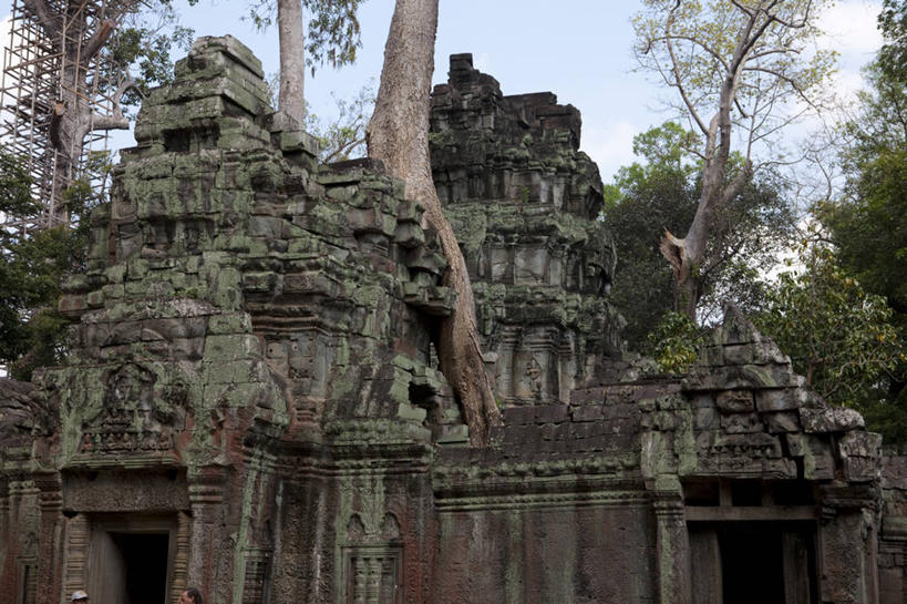 无人,寺庙,横图,室外,白天,正面,旅游,度假,石头,名胜古迹,植物,标志建筑,地标,建筑,柬埔寨,亚洲,阴影,节日,遗迹,光线,石子,影子,墙,云,云朵,燃烧,云彩,古迹,文化,文物,娱乐,建设,古建筑,废墟,墙壁,墙面,树,树木,蓝色,绿色,白云,蓝天,天空,阳光,自然,香火,庙宇,天,祈祷,享受,休闲,健康,旅游胜地,放松,许愿,宗教,东南亚,信仰,生长,晴朗,成长,纪念,祈求,古文明,高棉,塔普伦寺,塔布茏寺,柬埔寨王国,吉蔑,平安,石块,晴空,彩图,庙,寺
