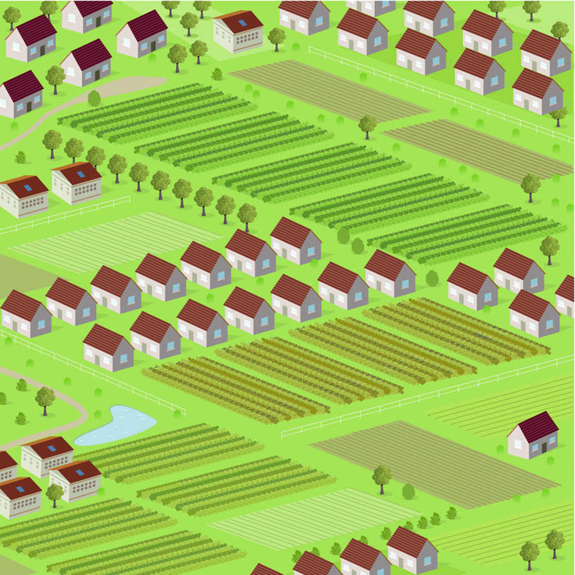 无人,家,方图,俯视,插画,室内,白天,数码,科技,草地,草坪,树林,植物,一排,许多,阴影,整齐,反射,分离,网络,影子,房屋,屋顶,屋子,褐色,很多,高光,几何,计算机图形,合成,顶棚,图画,分开,扩散,楼房,住宅,画,草,树,树木,排列,绿色,自然,隔断,生长,成长,隔离,分散,电脑合成图,数码合成图,队列,间隔,漫画,写实,具体,具象,断绝,隔开,屏蔽,屏绝,远离,中断,阻遏,阻隔,涣散,疏散,彩图,高角度拍摄,房子
