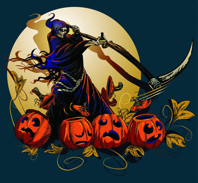 无人,站,横图,插画,室内,白天,正面,数码,科技,南瓜,叶子,握,阴影,神话,网络,月亮,金瓜,绿叶,月光,高光,几何,计算机图形,拿,合成,图画,拿着,文化,番瓜,画,站着,嫩叶,握着,麦瓜,倭瓜,明亮,电脑合成图,数码合成图,恐怖,文明,传说,漫画,镰刀,希腊神话,可怕,写实,具体,具象,皎洁,死神,可骇,摩尔斯,塔纳托斯,恐惧,叶,叶片,站立,彩图,传统文化