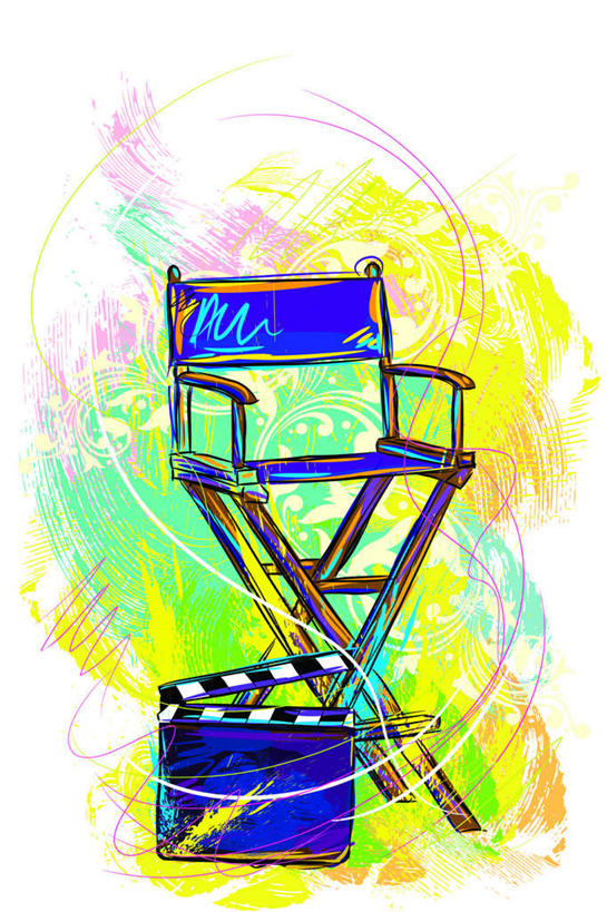 无人,竖图,插画,室内,白天,白色背景,正面,数码,科技,椅子,阴影,花纹,网络,工具,木椅,高光,几何,计算机图形,合成,图画,画,一个,单个,五颜六色,电脑合成图,数码合成图,场记板,五彩缤纷,漫画,写实,具体,具象,场记打板,场记牌,导演板,电影打板,电影工具,彩图,拍摄,电影