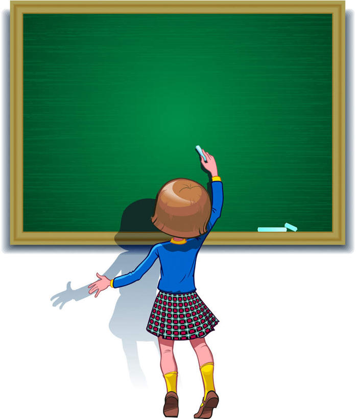 儿童,一个人,无人,站,竖图,插画,室内,白天,白色背景,正面,裙子,制服,数码,科技,仅一个女性,仅一个人,写,写字,阴影,服装,光线,网络,影子,灯光,高光,几何,计算机图形,合成,图画,袜子,画,小孩,衣服,粉笔,黑板擦,黑板,站着,仅一个小孩,校服,短裙,半身裙,仔细,电脑合成图,数码合成图,漫画,学生服,写实,具体,具象,细心,细致,认真,女孩,女人,女性,孩子,站立,彩图,全身,短发,女生