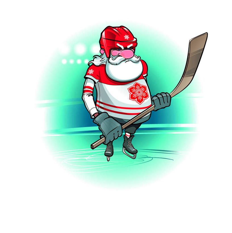 一个人,无人,站,竖图,插画,室内,白天,白色背景,正面,数码,科技,曲棍球,帽子,仅一个男性,仅一个人,握,阴影,网络,头盔,冰,冰球,冰上曲棍球,高光,几何,计算机图形,拿,合成,图画,拿着,运动器械,画,红色,安全帽,手套,站着,仅一个老年男性,健身器械,握着,电脑合成图,数码合成图,球帽,健身器材,冰鞋,漫画,写实,具体,具象,班迪球,老年男性,男人,男性,站立,彩图,全身,运动器材