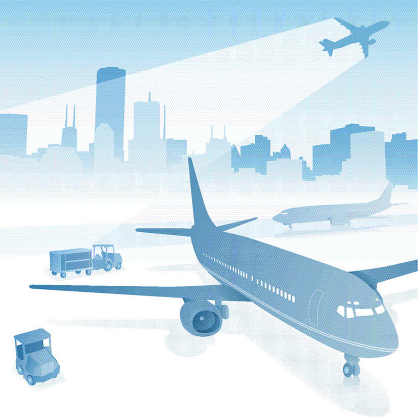 无人,高楼大厦,机场,横图,插画,室内,白天,正面,数码,科技,大厦,飞机,飞机场,建筑,摩天大楼,起飞,阴影,梦幻,发光,光束,网络,交通,光亮,高光,几何,计算机图形,合成,图画,航空,画,蓝色,蓝天,天空,交通工具,天,运输,晴朗,电脑合成图,数码合成图,客机,未来,发亮,载具,漫画,憧憬,两架,万里无云,写实,具体,具象,腾飞,航空站,空港,晴空,晴空万里,彩图,大楼,高层建筑,高楼,摩天楼