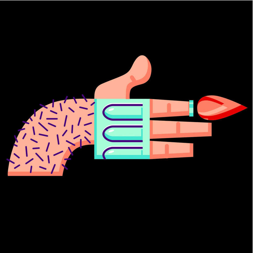 手,无人,方图,插画,室内,特写,白天,正面,热情,数码,科技,火,阴影,黑色背景,网络,火焰,枪,高光,几何,计算机图形,燃烧,合成,图画,画,一个,手部,手指,手枪,单个,单手,电脑合成图,数码合成图,毛发,漫画,写实,具体,具象,彩图