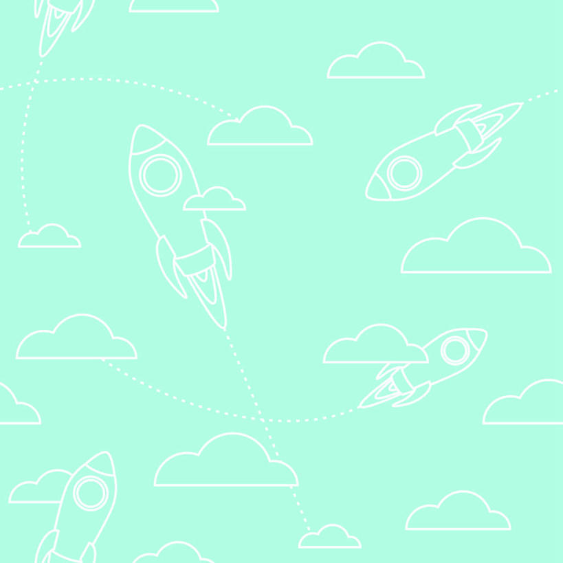 无人,方图,插画,室内,白天,正面,数码,火箭,航天,科技,五个,许多,阴影,蓝色背景,飞行,科学,网络,云,云朵,高光,几何,计算机图形,合成,云彩,图画,画,白云,运输,电脑合成图,数码合成图,载具,漫画,写实,具体,具象,彩图