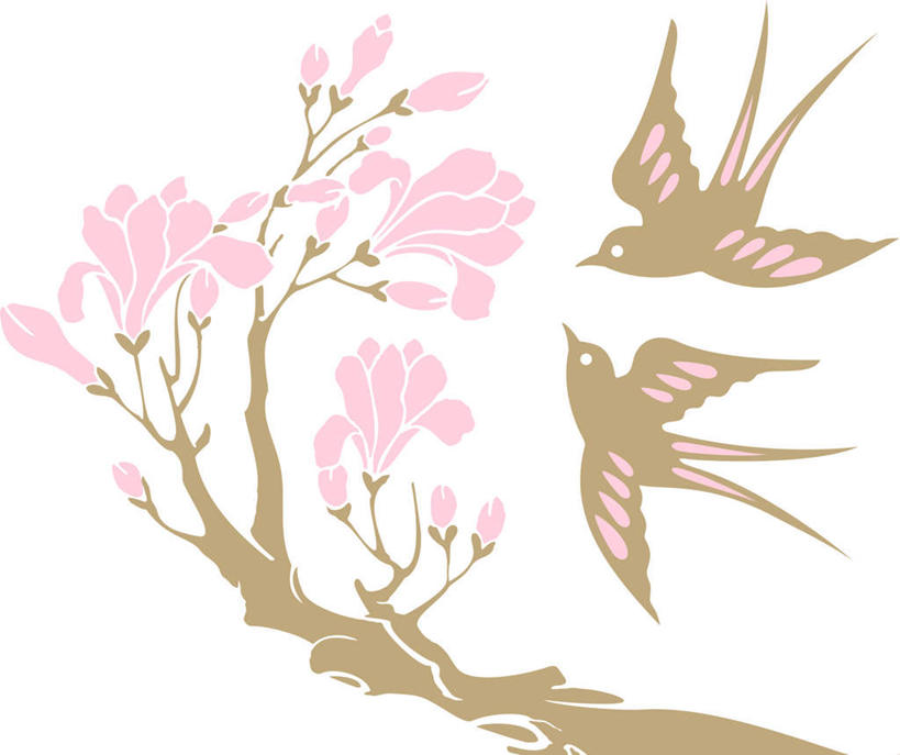 无人,横图,插画,室内,白天,白色背景,正面,数码,科技,鸟,燕子,飞翔,阴影,盛开,飞行,网络,鸟类,高光,几何,计算机图形,翱翔,合成,花蕾,图画,飞,画,花,花瓣,花朵,鲜花,粉色,花苞,花蕊,两只,可爱,活泼,电脑合成图,数码合成图,漫画,写实,具体,具象,家燕,拙燕,彩图,全身,益鸟