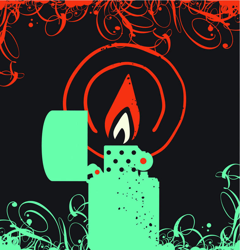 竖图,插画,室内,白天,正面,热情,数码,科技,火,阴影,黑色背景,弯曲,环绕,网络,火焰,高光,几何,计算机图形,燃烧,合成,图画,画,一个,红色,蓝色,打火机,单个,希望,电脑合成图,数码合成图,盼望,期望,漫画,写实,具体,具象,但愿,进展,彩图,全身