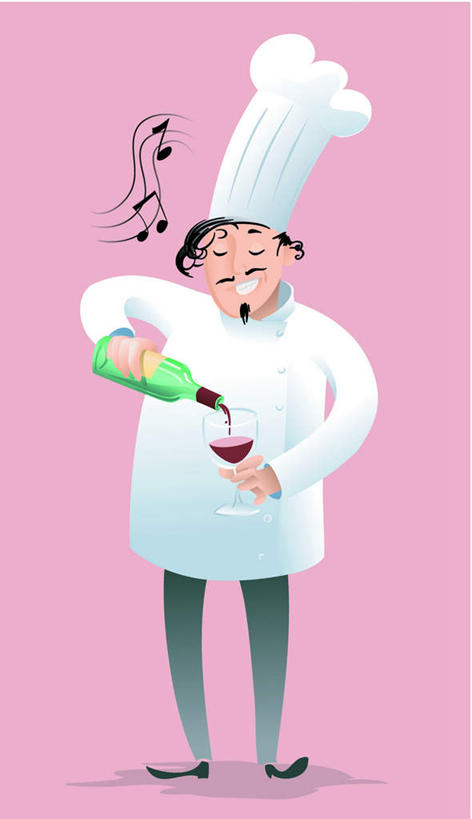 红酒,葡萄酒,西方人,一个人,无人,厨师,站,竖图,插画,室内,白天,正面,数码,科技,杯子,帽子,欧洲,欧洲人,仅一个男性,仅一个人,仅一个中年男性,阴影,反射,网络,符号,高脚杯,影子,红酒杯,酒类,高光,几何,计算机图形,音乐,合成,图画,喝酒,玻璃制品,画,酒,饮料,白色,酒杯,倒酒,站着,红葡萄酒,唱歌,电脑合成图,数码合成图,音符,厨师帽,漫画,写实,具体,具象,一顶,男人,男性,中年男性,白种人,厨师长,厨子,大厨,主厨,玻璃杯,站立,彩图,全身