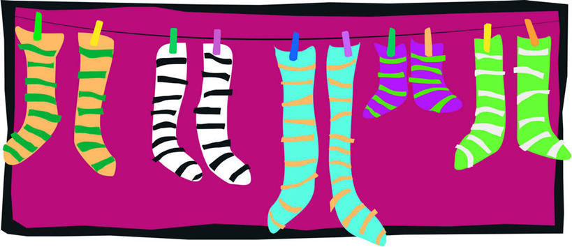 无人,横图,插画,室内,白天,正面,数码,科技,许多,阴影,条纹,网络,塑料,很多,高光,几何,计算机图形,合成,图画,袜子,画,粉色,夹子,绳子,塑料制品,五双,绳索,电脑合成图,数码合成图,漫画,衣夹,长筒袜,写实,具体,具象,彩图