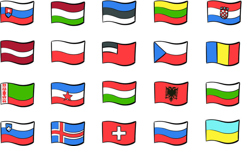 无人,横图,插画,室内,白天,白色背景,正面,数码,科技,旗帜,国旗,格鲁吉亚,保加利亚,冰岛,波兰,捷克,克罗地亚,斯洛文尼亚,乌克兰,安哥拉,亚洲,一排,许多,阴影,整齐,网络,高光,几何,计算机图形,合成,图画,画,排列,电脑合成图,数码合成图,队列,南欧,北欧,西亚,漫画,东欧,中欧,捷克共和国,冰岛共和国,写实,具体,具象,克罗地亚共和国,斯洛文尼亚共和国,保加利亚共和国,乌克兰共和国,波兰共和国,旗,彩图