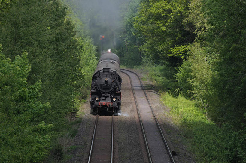 无人,横图,俯视,室外,白天,旅游,度假,草地,草坪,美景,植物,路,铁路,火车,阴影,光线,影子,景观,轨道,交通,铁轨,娱乐,车,草,树,树木,绿色,阳光,自然,交通工具,一列,享受,休闲,景色,放松,运输,生长,成长,自然风光,载具,彩图,高角度拍摄