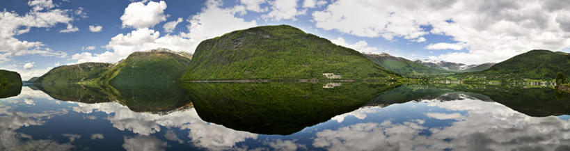 无人,横图,室外,白天,正面,旅游,度假,草地,草坪,河流,美景,山,山脉,水,植物,挪威,欧洲,河水,景观,山峰,水流,云,云朵,山峦,云彩,娱乐,草,蓝色,绿色,白云,倒影,蓝天,天空,自然,群山,天,享受,休闲,景色,放松,晴朗,倒映,斯堪的纳维亚,自然风光,北欧,斯堪的那维亚,斯堪的那维亚半岛,斯堪的纳维亚半岛,挪威王国,反照,松恩.菲尤拉讷,松恩.菲尤拉讷郡,晴空,彩图
