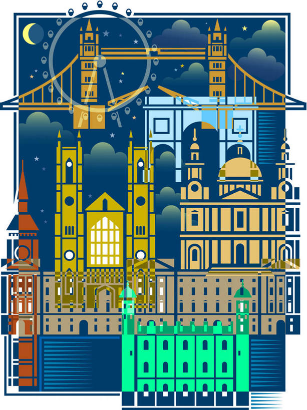 无人,竖图,插画,室内,夜晚,正面,旅游,度假,数码,科技,河流,名胜古迹,水,标志建筑,大桥,地标,建筑,桥梁,英国,欧洲,伦敦,阴影,遗迹,光线,网络,影子,河水,水流,月亮,摩天轮,桥,月光,首都,高光,几何,计算机图形,合成,图画,古迹,文物,娱乐,建设,古建筑,伦敦眼,白金汉宫,伦敦塔桥,圣保罗大教堂,泰晤士河,画,享受,休闲,旅游胜地,放松,明亮,电脑合成图,数码合成图,合成图,西欧,大不列颠,漫画,古文明,大不列颠及北爱尔兰联合王国,塔桥,写实,具体,具象,皎洁,雾都,千禧之轮,彩图,兰贝斯区,大不列颠王国,大英帝国,联合王国,日不落帝国